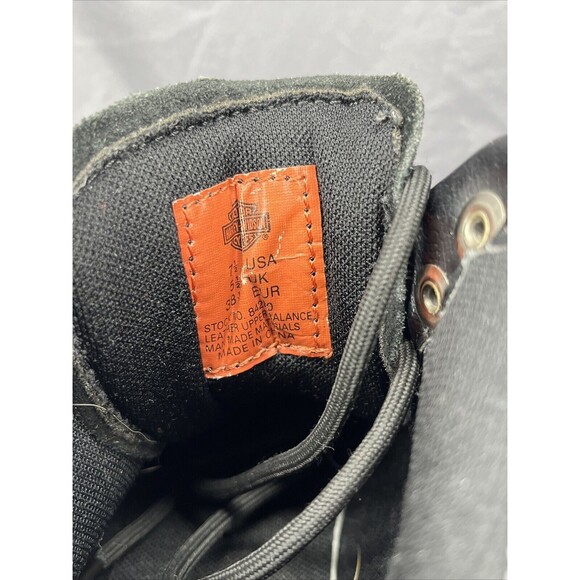 Harley Davidson 84280 Women's Motorcycle Boots Size 7.5 Black Lace Up - Picture 11 of 15